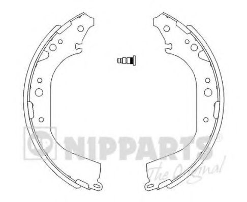 Комплект тормозных колодок NIPPARTS J3502039