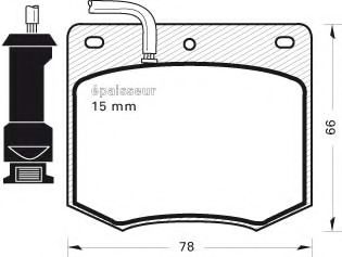 Комплект тормозных колодок, дисковый тормоз QUINTON HAZELL 5219