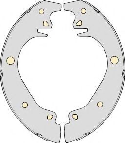Комплект тормозных колодок MGA M606