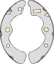 Комплект тормозных колодок MGA M618