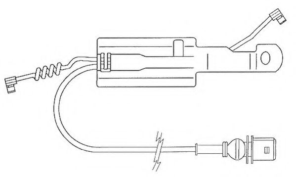 Сигнализатор, износ тормозных колодок BERAL UAI166