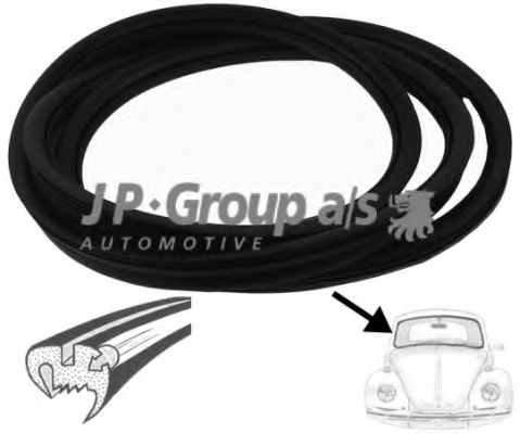 Прокладка, ветровое стекло JP GROUP 8185900506