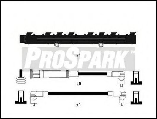 Комплект проводов зажигания STANDARD OES223T