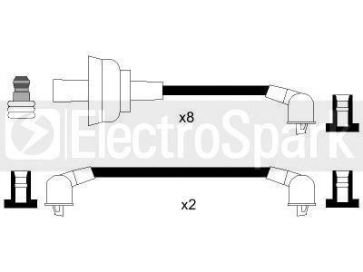 Комплект проводов зажигания STANDARD OEK595