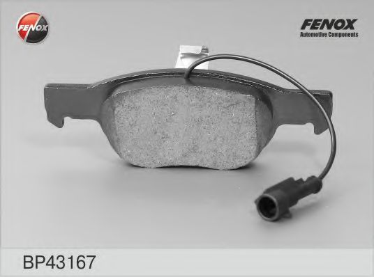 Комплект тормозных колодок, дисковый тормоз FENOX BP43167