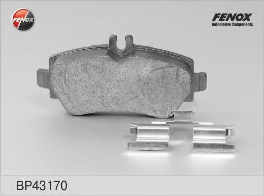 Комплект тормозных колодок, дисковый тормоз FENOX BP43170