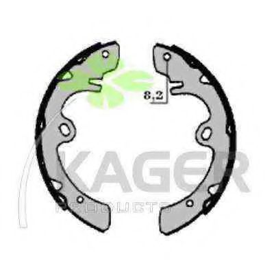 Комплект тормозных колодок KAGER 340319
