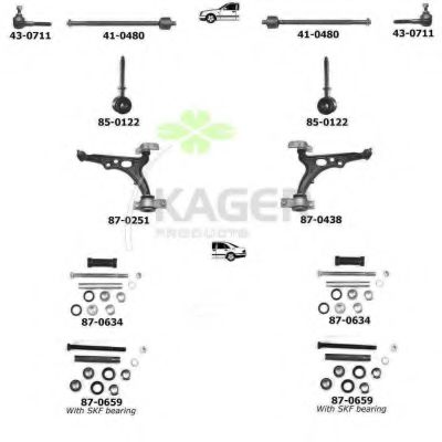 Подвеска колеса KAGER 800288