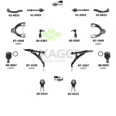 Подвеска колеса KAGER 800539