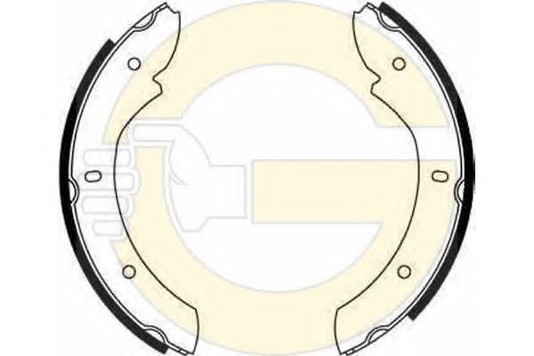 Комплект тормозных колодок, стояночная тормозная система GIRLING 5162366