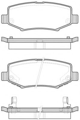 Комплект тормозных колодок, дисковый тормоз KAWE 1528 02