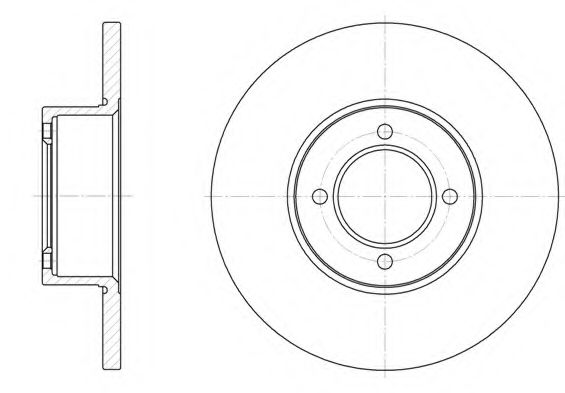 Тормозной диск KAWE 6127 00