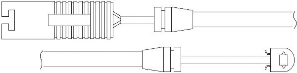 Сигнализатор, износ тормозных колодок KAWE WS0152A