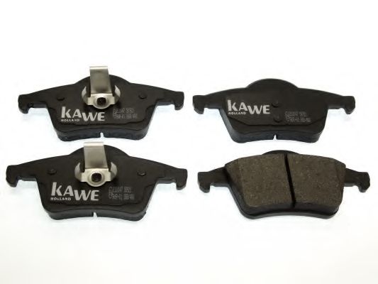 Комплект тормозных колодок, дисковый тормоз KAWE 810047
