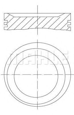 Поршень MAHLE ORIGINAL 083 10 00