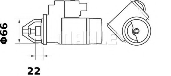 Стартер MAHLE ORIGINAL MS 54