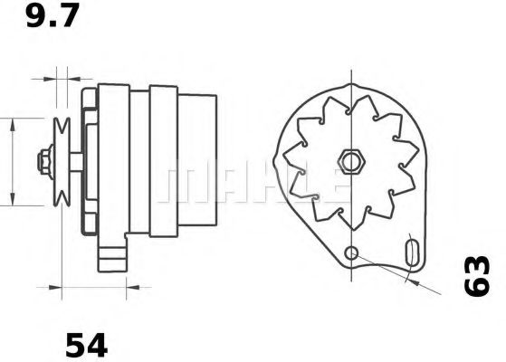 Генератор MAHLE ORIGINAL MG 112