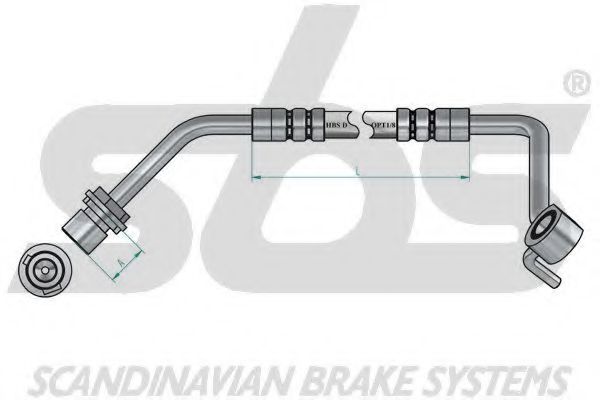 Тормозной шланг EURODEAL AUTOPARTS 50003