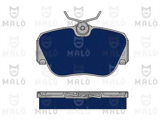 Комплект тормозных колодок, дисковый тормоз MALÒ 1050183