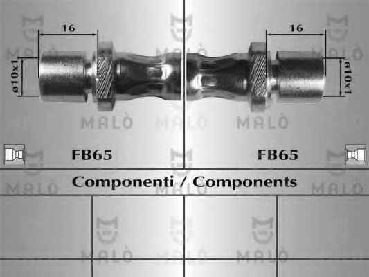 Тормозной шланг MALÒ 80378