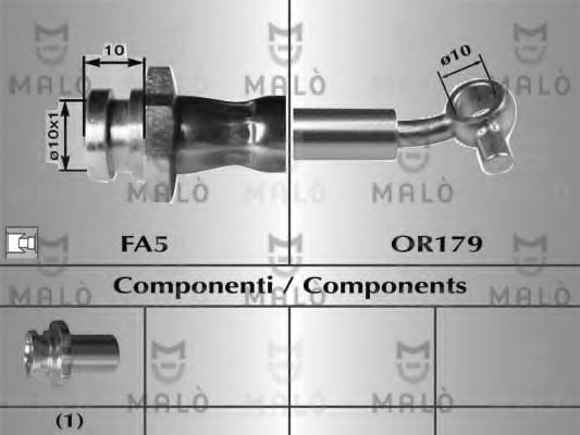 Тормозной шланг MALÒ 80816