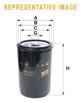 Масляный фильтр WIX FILTERS WL7503