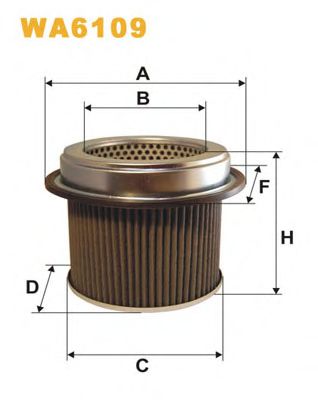 Воздушный фильтр WIX FILTERS WA6109