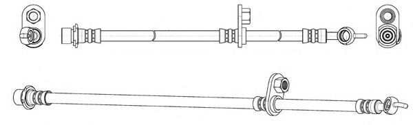 Тормозной шланг CEF 512800