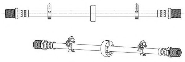 Тормозной шланг CEF 512846