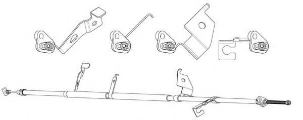 Трос, стояночная тормозная система CEF FA02285