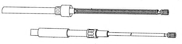 Трос, стояночная тормозная система CEF SK02112
