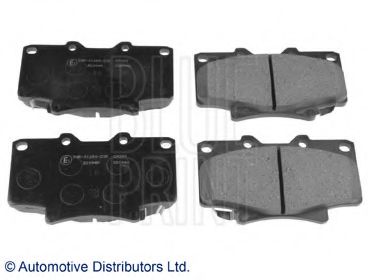 Комплект тормозных колодок, дисковый тормоз BLUE PRINT ADT342124