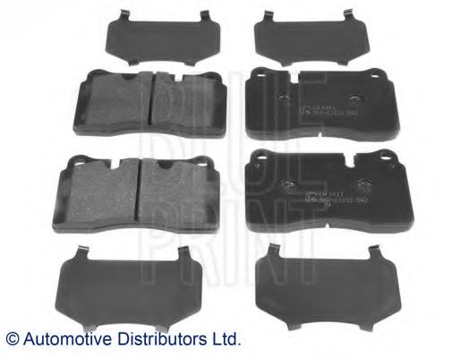 Комплект тормозных колодок, дисковый тормоз BLUE PRINT ADV184219