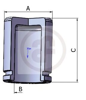 Поршень, корпус скобы тормоза AUTOFREN SEINSA D025280