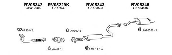 Система выпуска ОГ VENEPORTE 050099