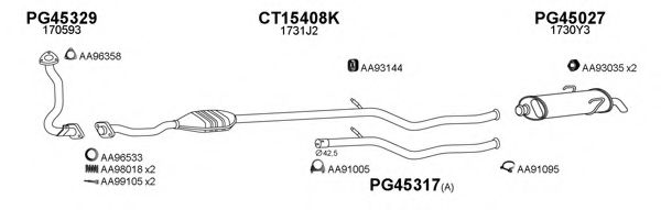 Система выпуска ОГ VENEPORTE 150098