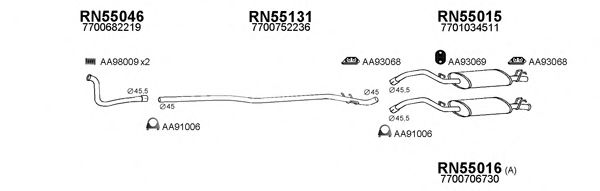Система выпуска ОГ VENEPORTE 550019