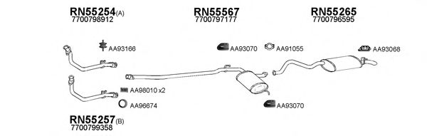 Система выпуска ОГ VENEPORTE 550062