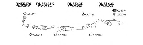 Система выпуска ОГ VENEPORTE 550123