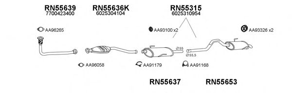 Система выпуска ОГ VENEPORTE 550243