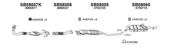 Система выпуска ОГ VENEPORTE 580039