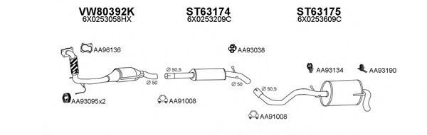Система выпуска ОГ VENEPORTE 630013