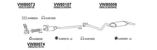 Система выпуска ОГ VENEPORTE 800024