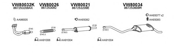 Система выпуска ОГ VENEPORTE 800491