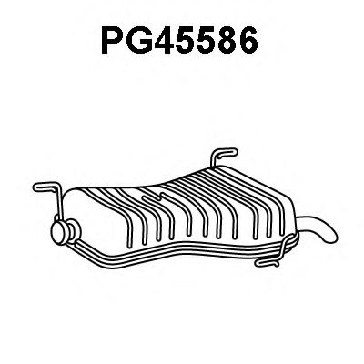 Глушитель выхлопных газов конечный VENEPORTE PG45586
