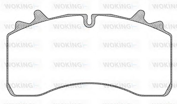 Комплект тормозных колодок, дисковый тормоз WOKING JSA 11753.10