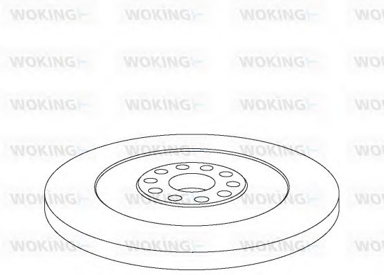 Тормозной диск WOKING 103210