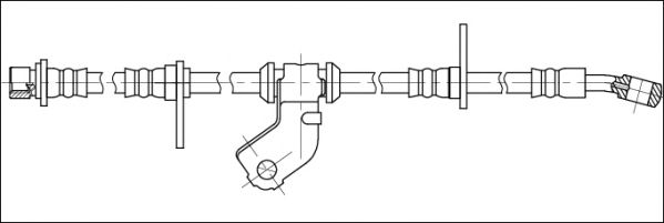 Тормозной шланг WOKING G1903.72