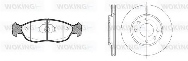 Комплект тормозов, дисковый тормозной механизм BENDIX DP61020