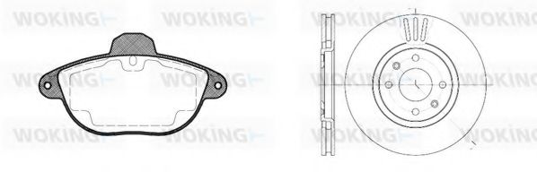 Комплект тормозов, дисковый тормозной механизм BENDIX DP61021